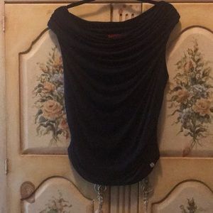 Black Drapey Carolina Herrera Blouse 😊